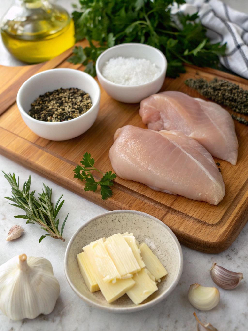 Garlic Butter Baked Chicken Breast ingredients