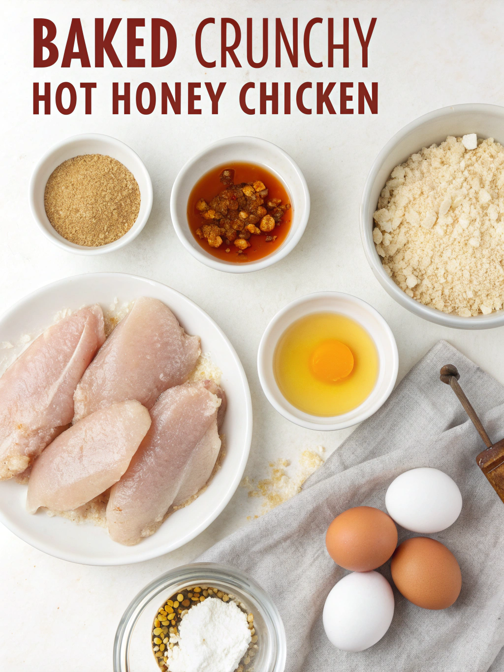 Baked Crunchy Hot Honey Chicken ingredients
