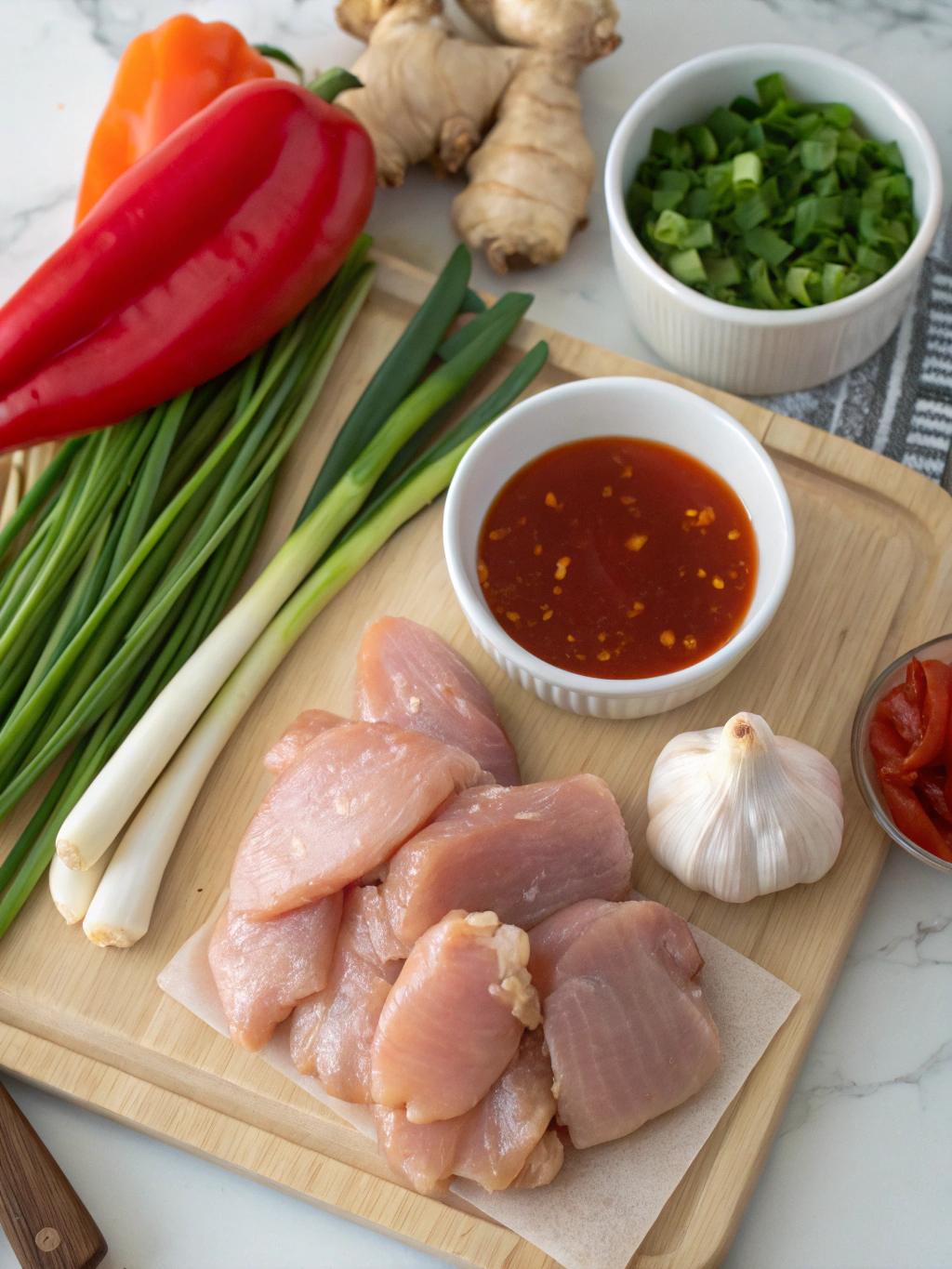 Sweet Chili Chicken ingredients