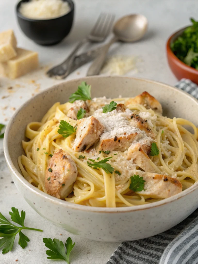 Creamy Cheesy Chicken Pasta Recipe (Quick & Comforting Dinner)