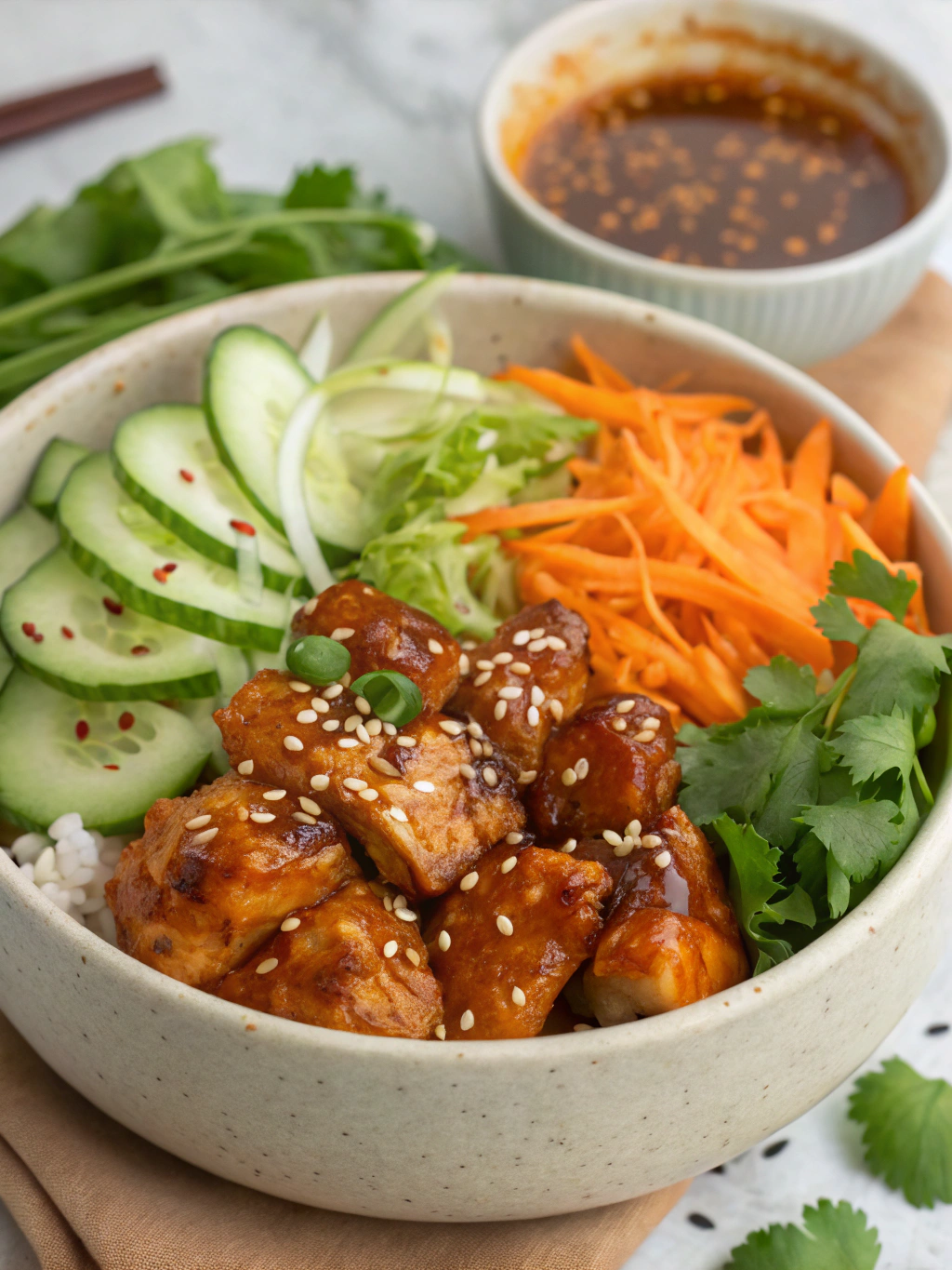 Hot Honey Chicken Bowl ingredients