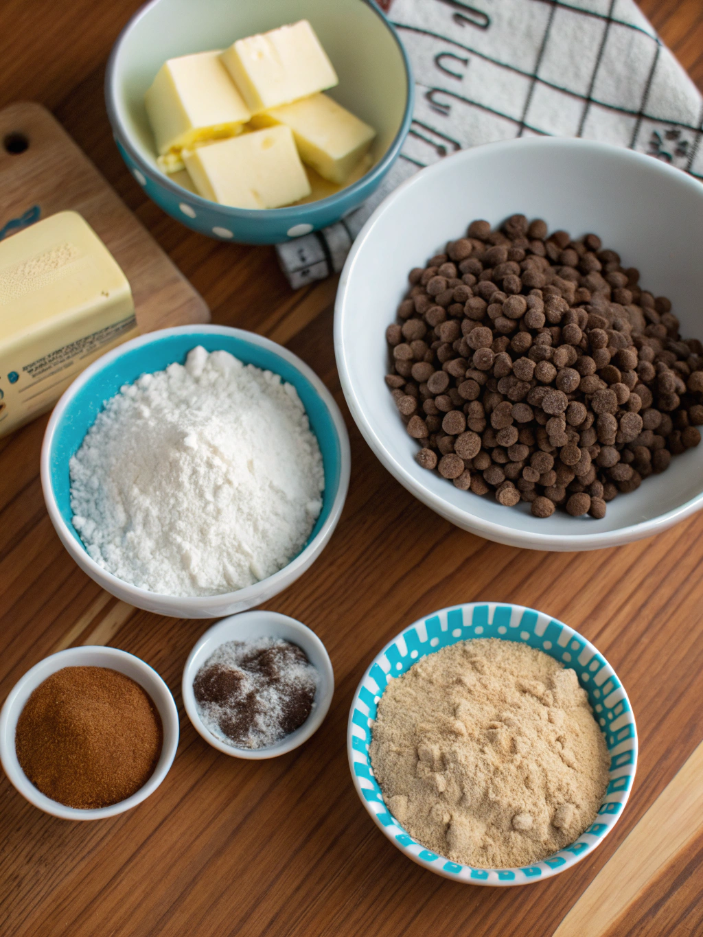 Cookie Monster Cinnamon Rolls ingredients