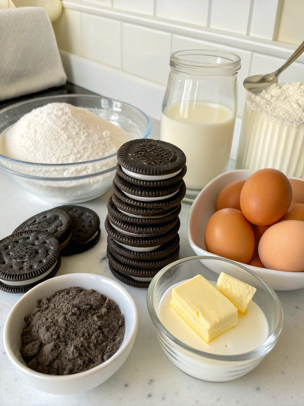 Oreo Pancakes ingredients